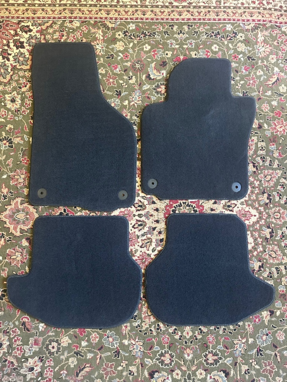 2007-2016 OEM VW VOLKSWAGEN EOS TITAN BLACK CARPET FLOOR MAT - SET 4 FRONT BACK
